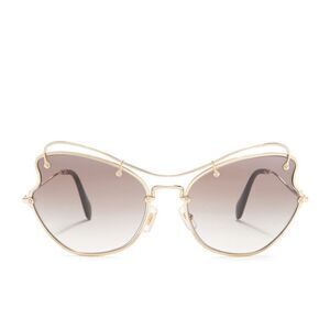 NEW Miu Miu Butterfly Frame Metal Sunglasses